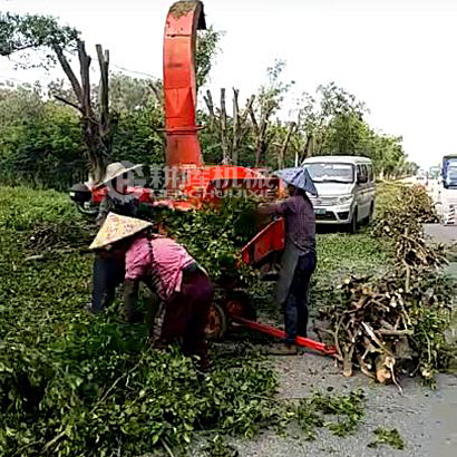 大型修剪樹(shù)枝粉碎機(jī)冬青樹(shù)粉碎機(jī)
