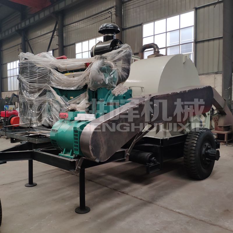 1500型移動木材粉碎車330馬力柴油機自發電GH1500移